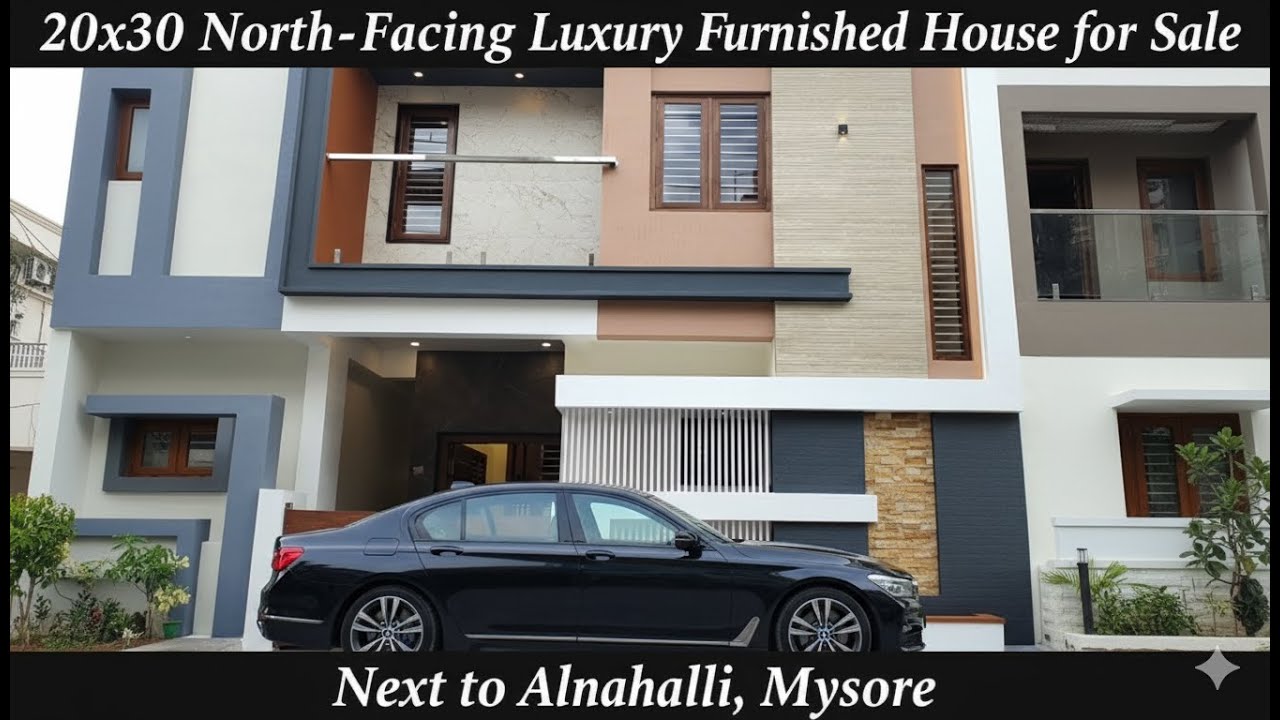 20x30 North-Facing Luxury Furnished House for Sale | Next to Alnahalli, Mysore