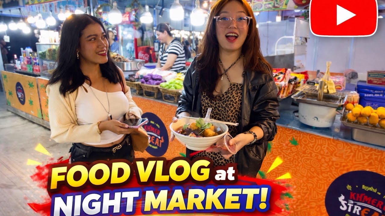 Best CAMBODIAN Street Food 2026 - Sunday Walk at Riverside Food Market Phnom Penh! 
