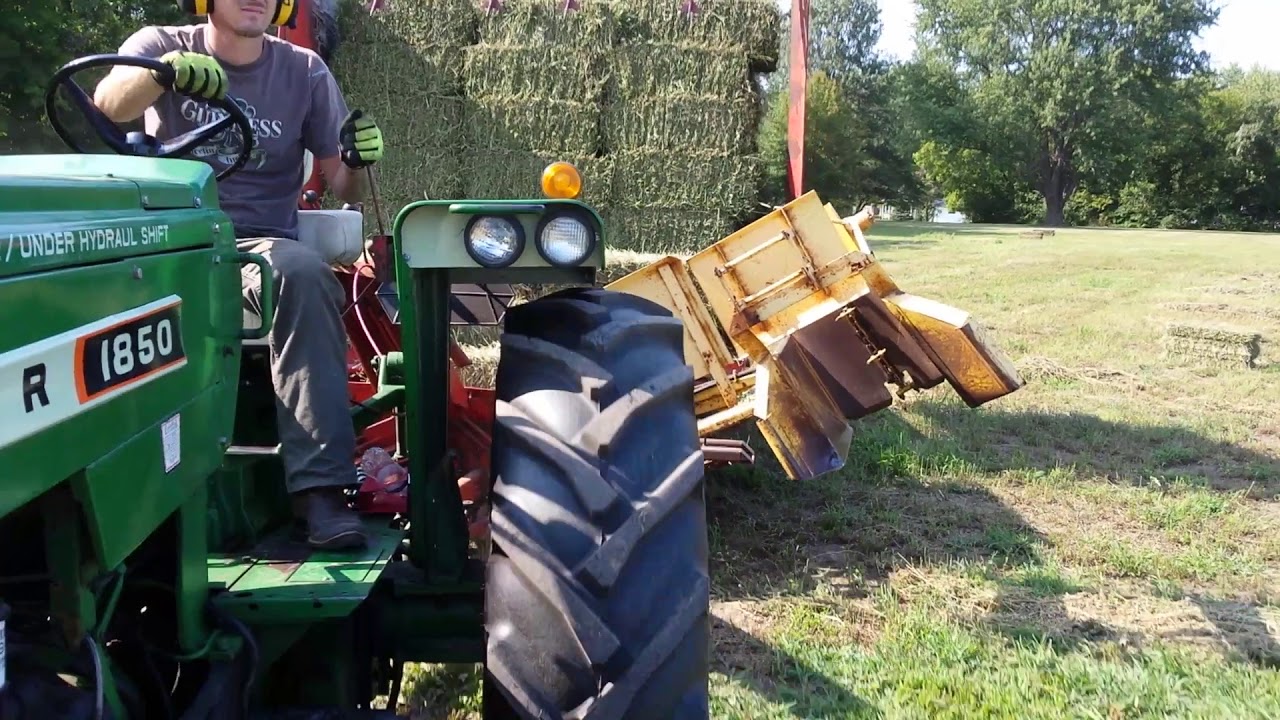 New holland bale wagon full load