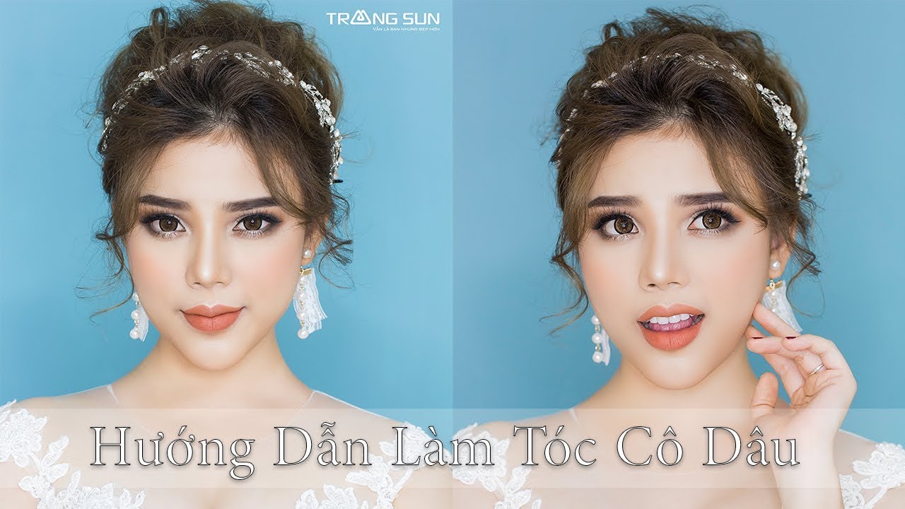 Hướng dẫn bới tóc kiêu sa cho cô dâu ngày cưới [ TRANG SUN ACADEMY ]