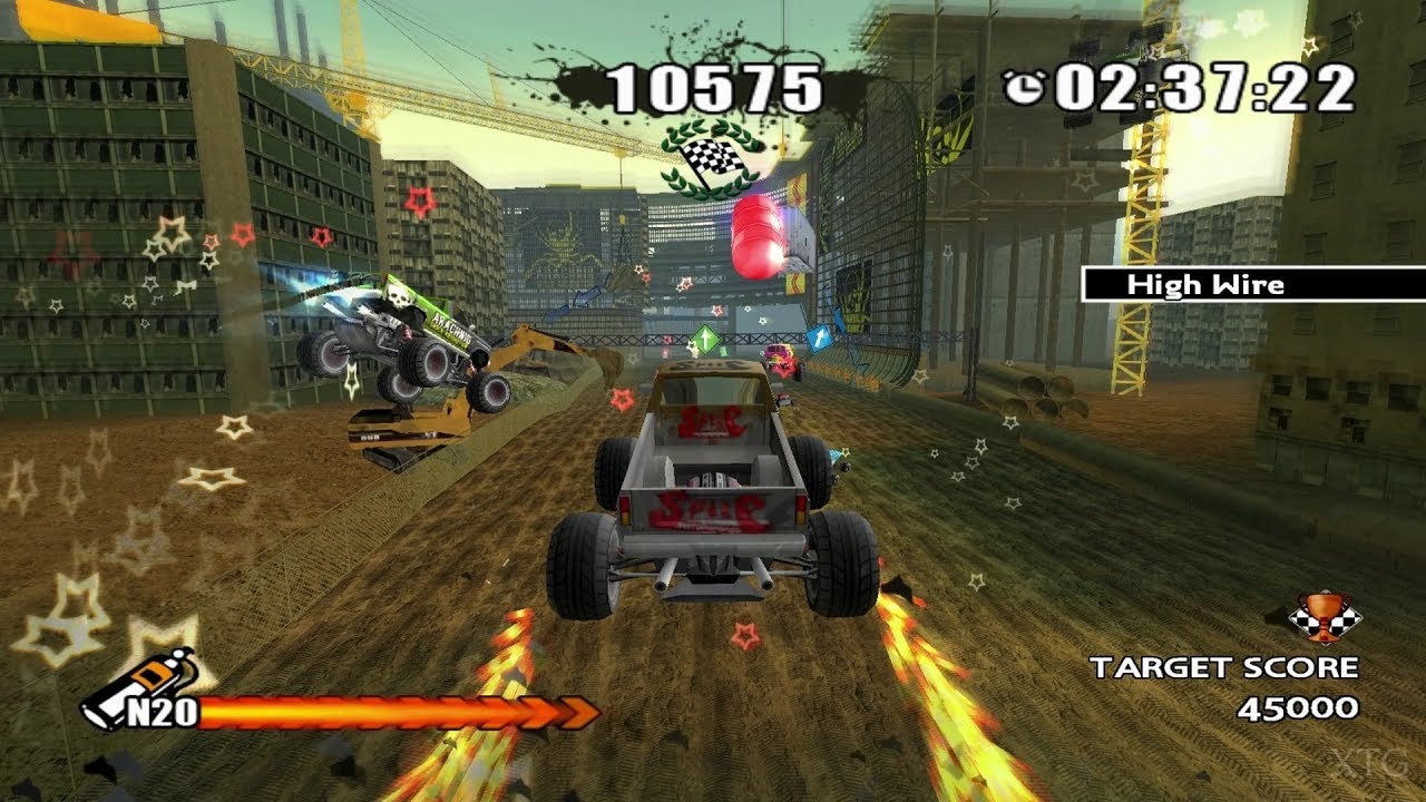 Monster 4x4: Stunt Racer Wii Gameplay HD (Dolphin Emulator)