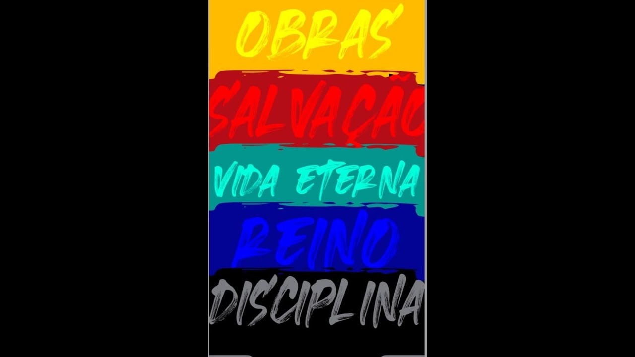 2 #SALVALÇAO_REINO_VIDAETERNA_OBRAS_DISCIPLINA