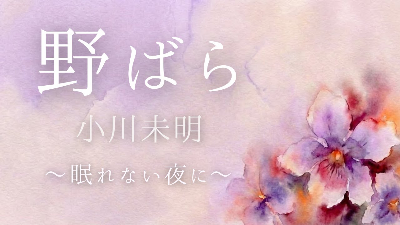 【睡眠朗読】小川未明「野ばら」｜寝落ち用