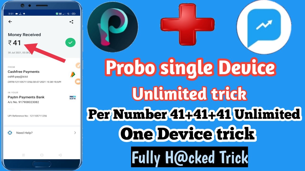 Probo app single Device trick!!Earn unlimited time 41+41+41 in one device!!probo app paymet proof 🔥