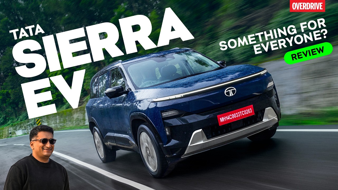 Обзор Tata Sierra EV | Стоит ли беспокоиться бензиновым внедорожникам? | #OVERDRIVE