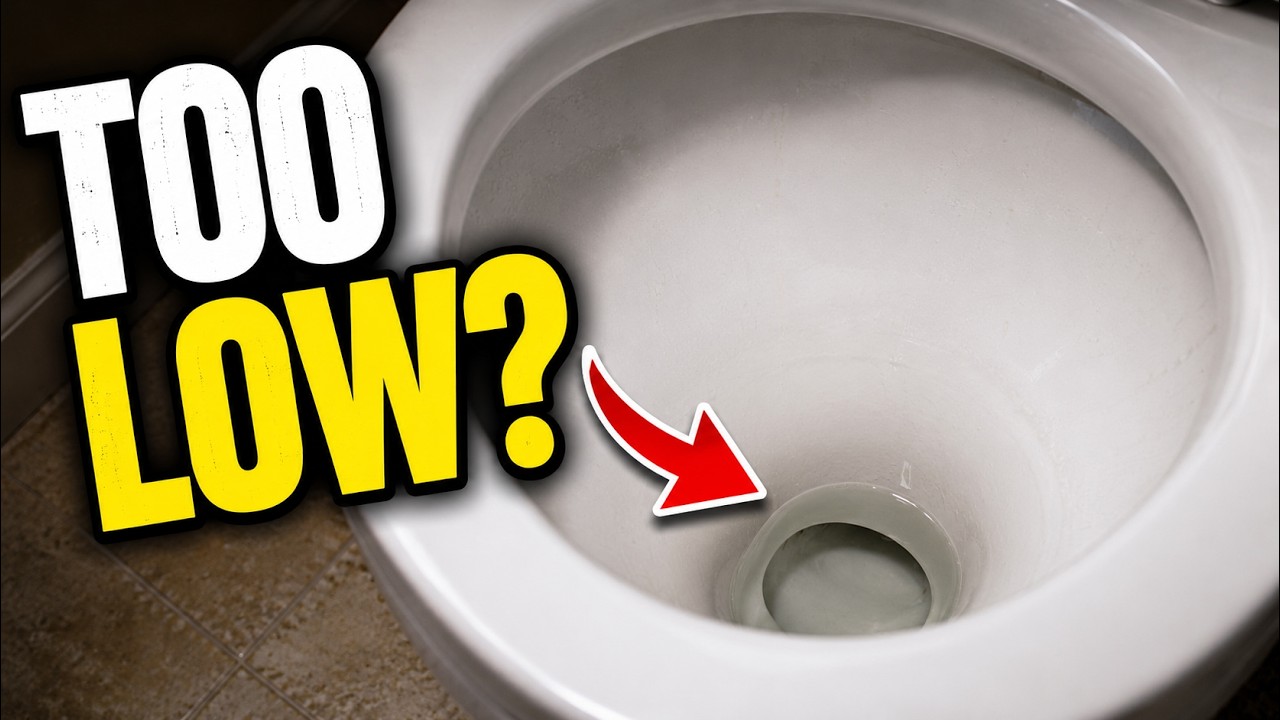 Raise the Water Level in your Toilet (No Plumber Needed!)