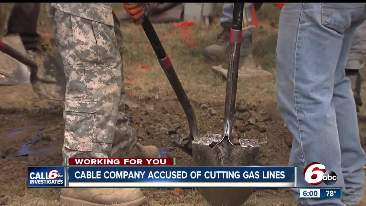 Cable Company Hits Gas Lines In Fishers