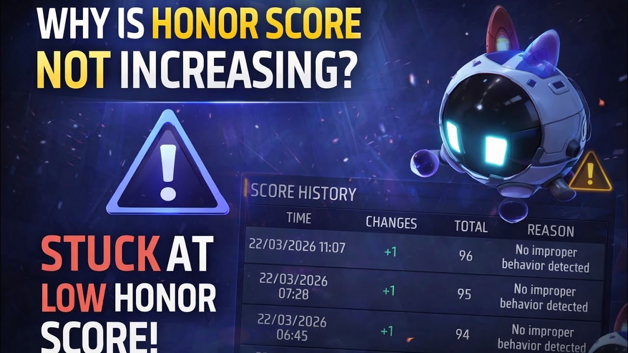 Free Fire Honor Score Not Increasing 😱 Fix 100% Working | Honor Score Kaise Badhaye 2026