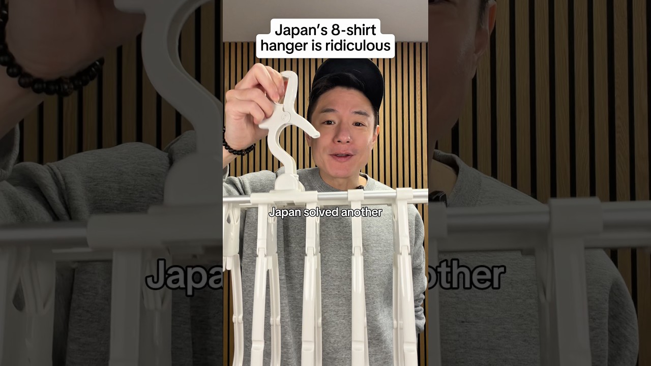 Japan’s 8-shirt hanger is ridiculous (no stretched tees)