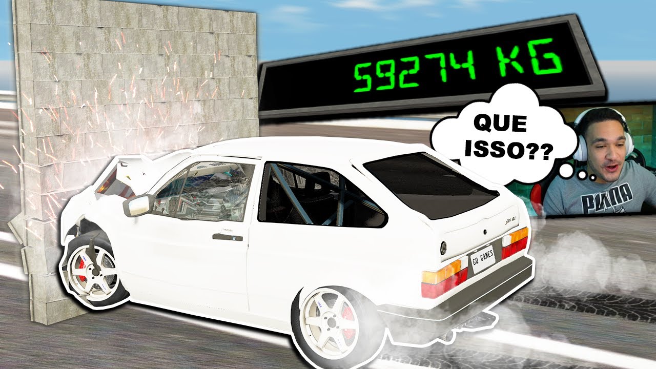 MEDINDO a FORÇA da BATIDA dos CARROS! BeamNG.drive