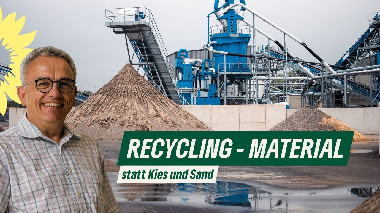 Recycelte Baumaterialien können Kies und Sand ersetzen