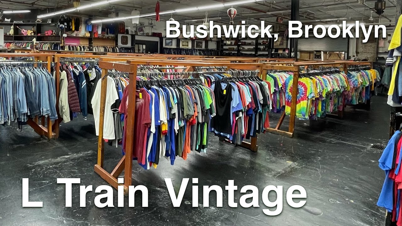 Ambient Silent Thrift Shopping - Bushwick, Brooklyn, New York City L Train Vintage [4K Walking Tour]