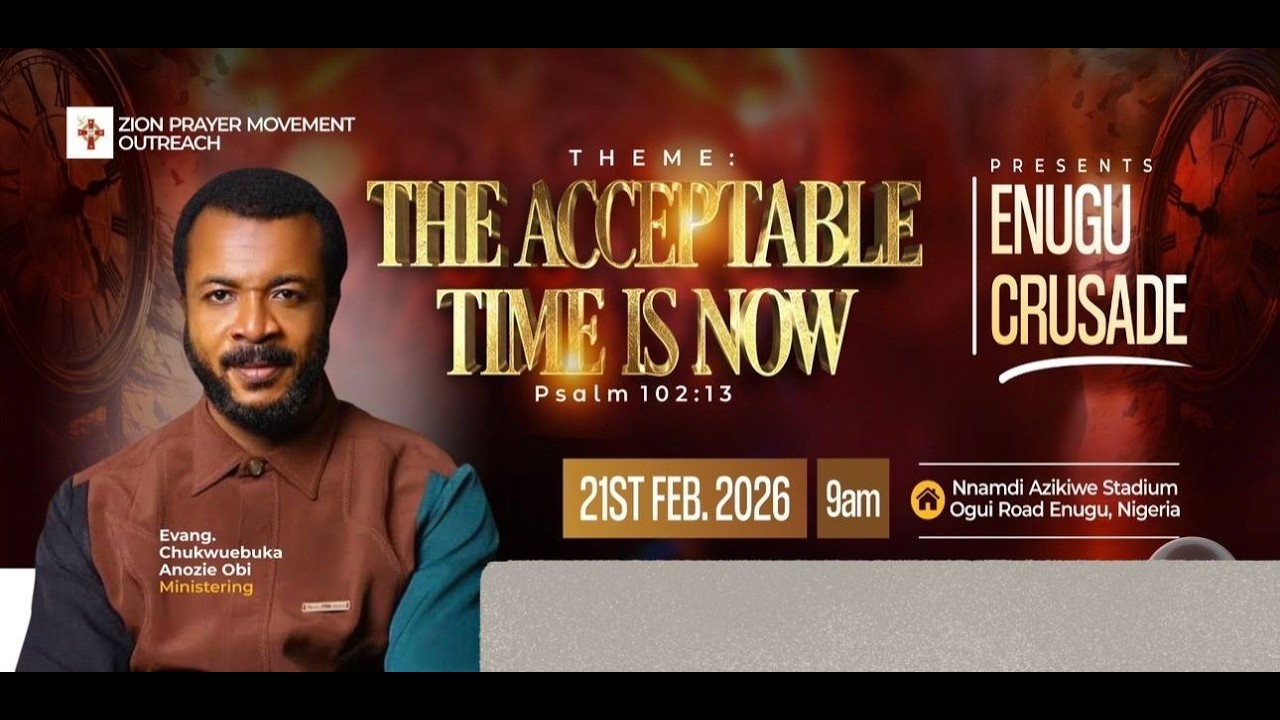 ZION ENUGU CRUSADE || 21ST FEBRUARY 2026.