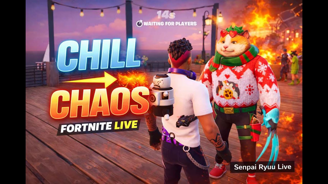 FORTNITE LIVE NOW 🚀 Chill ➜ Chaos | Senpai Ryuu Live #FortniteLive #IndianGamer #SenpaiRyuuLive