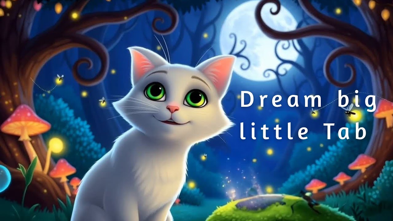 Dream big, little Tab - animated quiet time story for peaceful dreams  #animalfriends #kidslullaby 