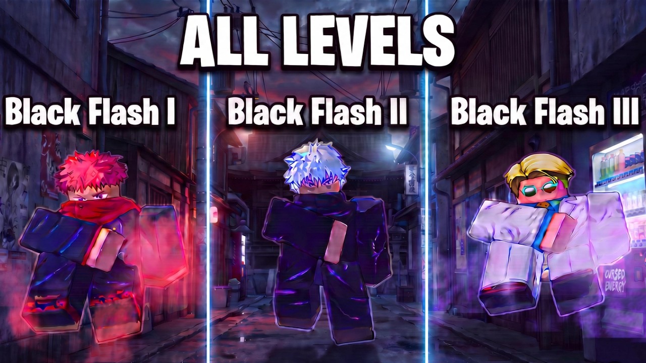 Все уровни Black Flash в Jujutsu Zero