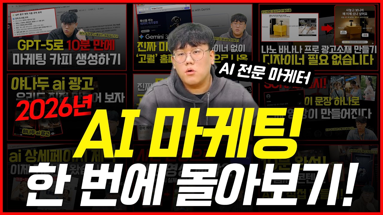 AI 마케팅  한 번에 몰아보기 4편! (제미나이 3.0, KLING AI, Chat gpt, topview, 나노바나나, 구글ai,  Genspark) #ai마케팅 #마케팅교육