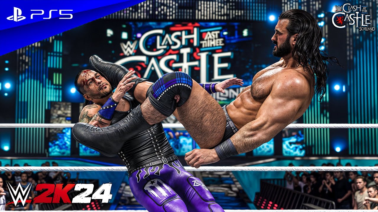 WWE 2K24 - Damian Priest vs. Drew McIntyre | Clash at the Castle 2024 | PS5™ [4K60]