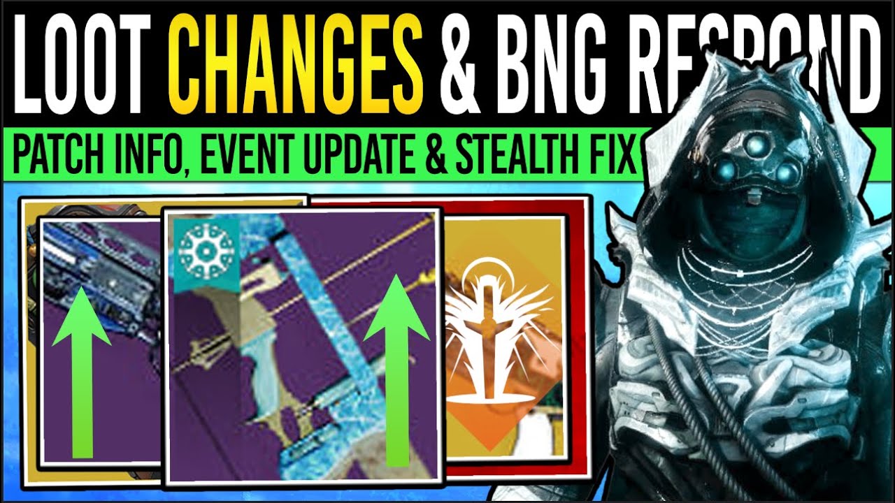 Destiny 2: NEW LOOT CHANGES & SOLSTICE UPDATE! Patch INFO, Stealth Nerf, Weapon Update, BUFFED Drops