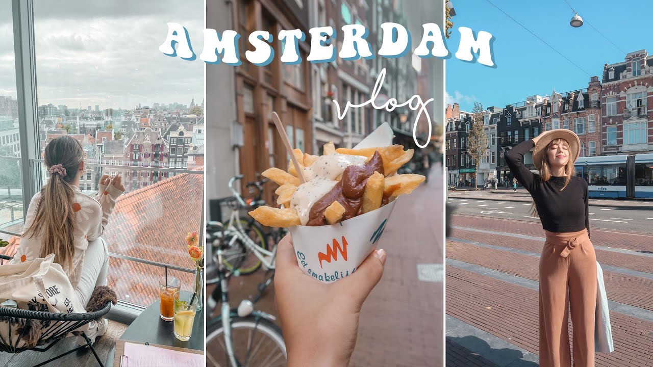 AMSTERDAM 🚲 l Comida callejera, shopping, vistas y visita al supermercado :)