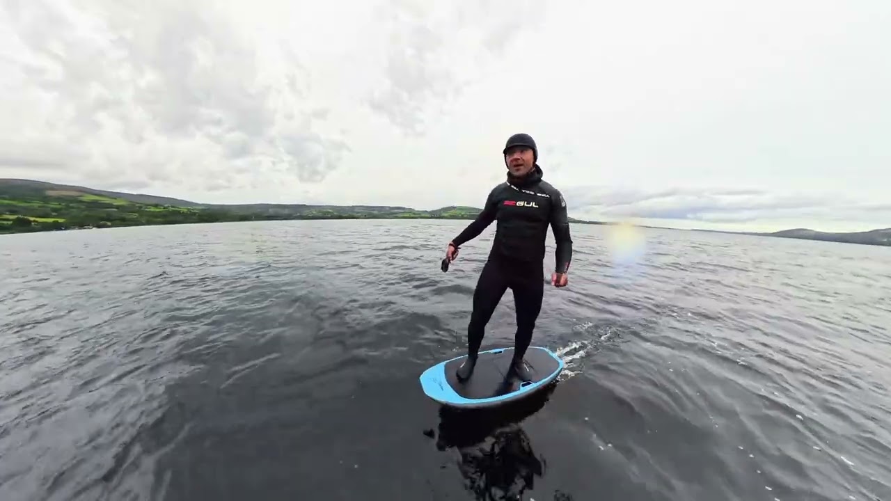 Riding LiftX eFoil board on Lough Derg - Autumn Session in Ireland