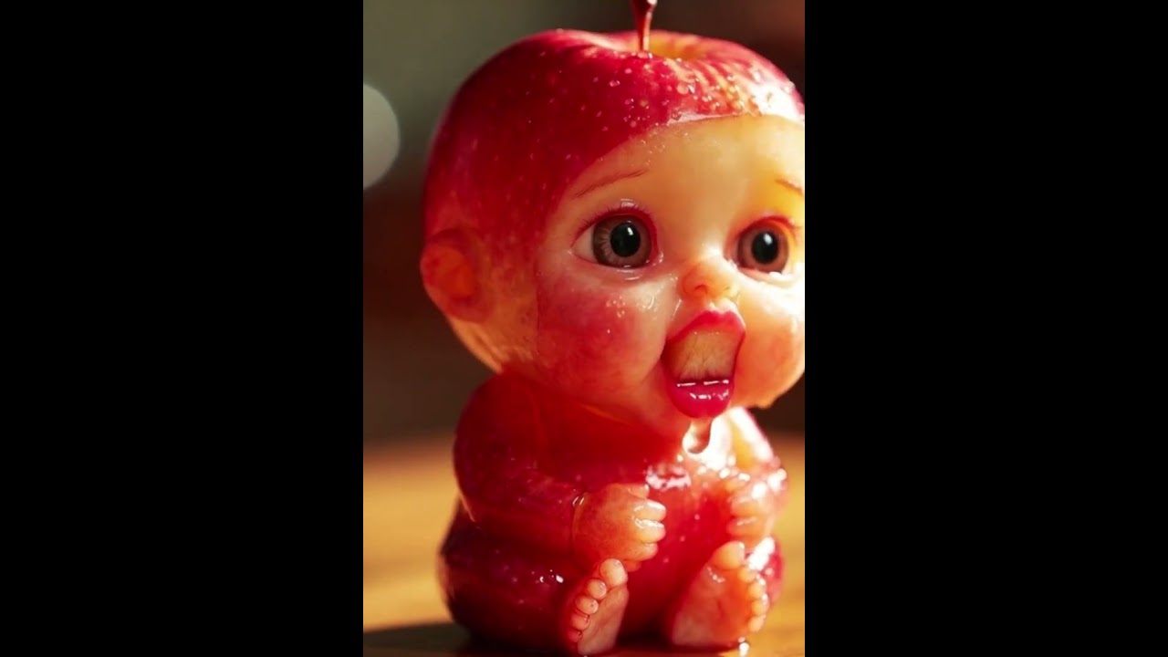 APPLE BABY ASMR    People Aren’t Ready for Fruit Babies 🤯   