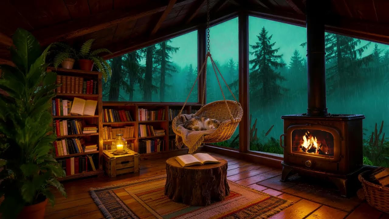 Soothing Heavy Rain Sounds | Heavy Rain for Sleep, Study and Relaxation, Meditation
