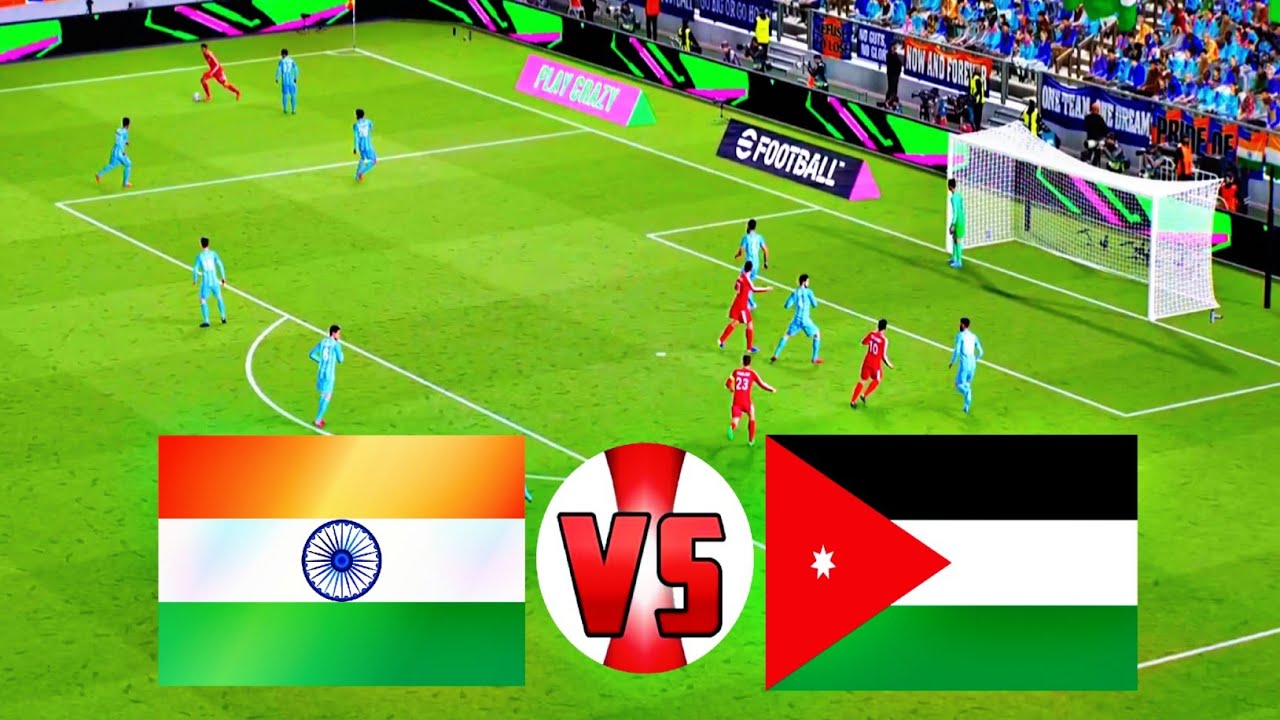 🇮🇳 INDIA vs JORDAN 🇯🇴 | 14 Feb 2026 - International Football Match | eFootball 4K Gameplay 