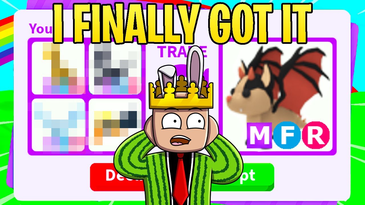 I FINALLY GOT MEGA NEON BAT DRAGON (ADOPT ME DREAM PET)