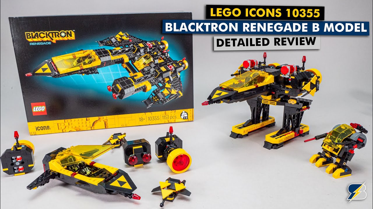 LEGO Icons 10355 Blacktron Renegade B model detailed review