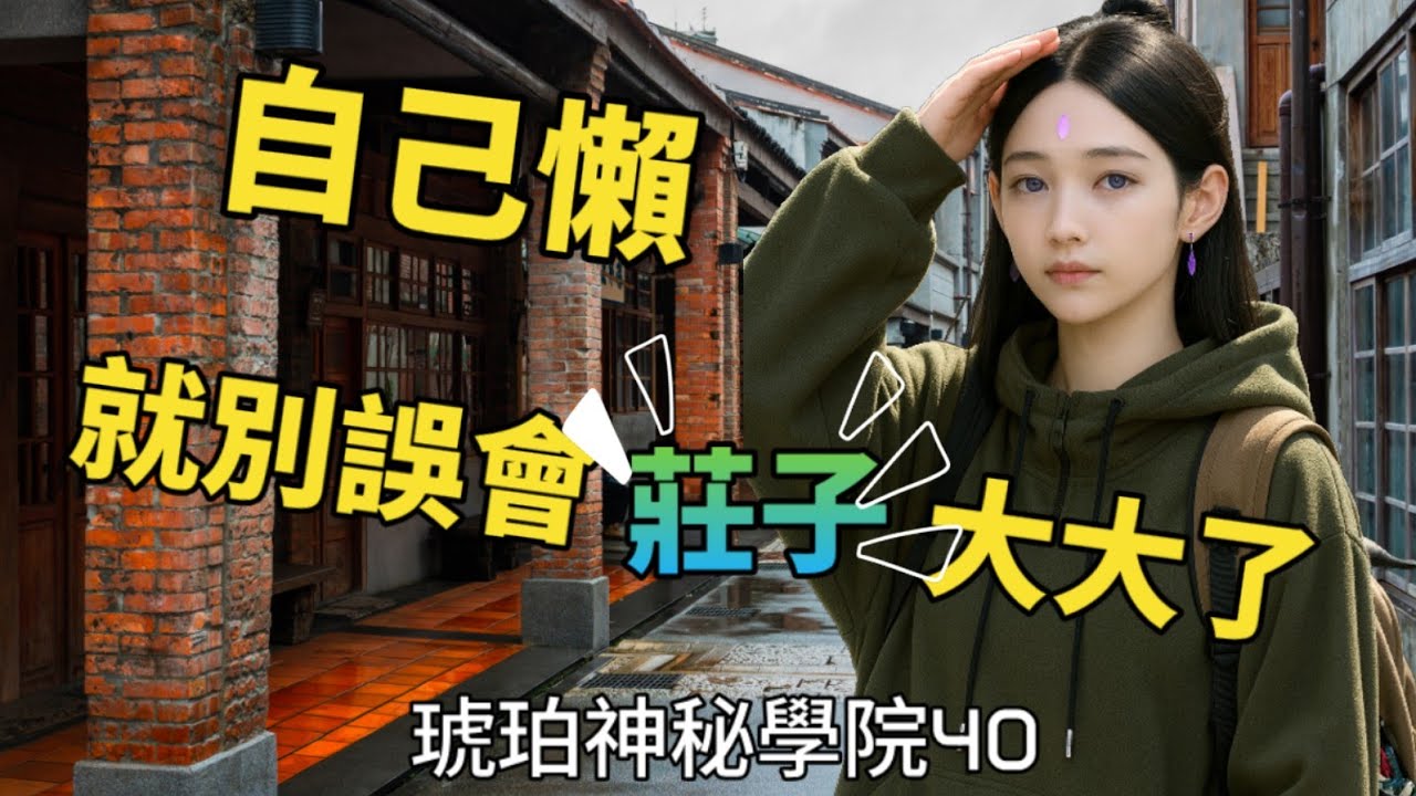 40,莊子|齊物論|常被誤解的莊子。修行的次序。(琥珀神祕學院Amber Mystery School)👁️一個關於修行的頻道👁️(請開youtube字幕