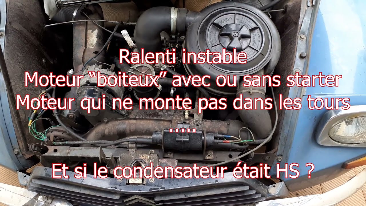 Problème d'allumage Dyane : Test rapide du condensateur sans tout démonter