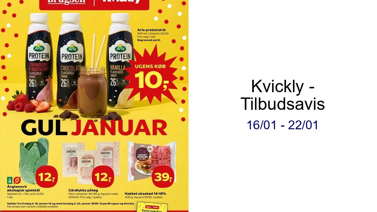 Kvickly - Tilbudsavis 16/01 - 22/01
