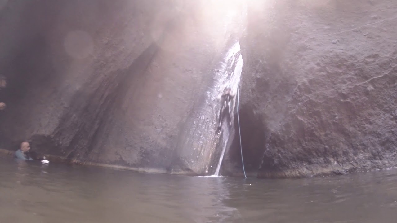 Canyoning in Tenerife.  Barranquismo en  los Carrizales