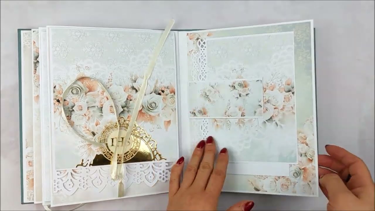 Album komunijny, nieco w stylu boho