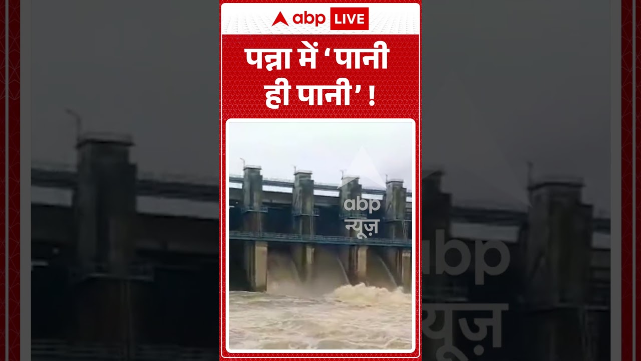 Viral Video : पन्ना में &lsquo;पानी ही पानी&rsquo; ! |  #MPRain #HeavyRainfall #MPNews