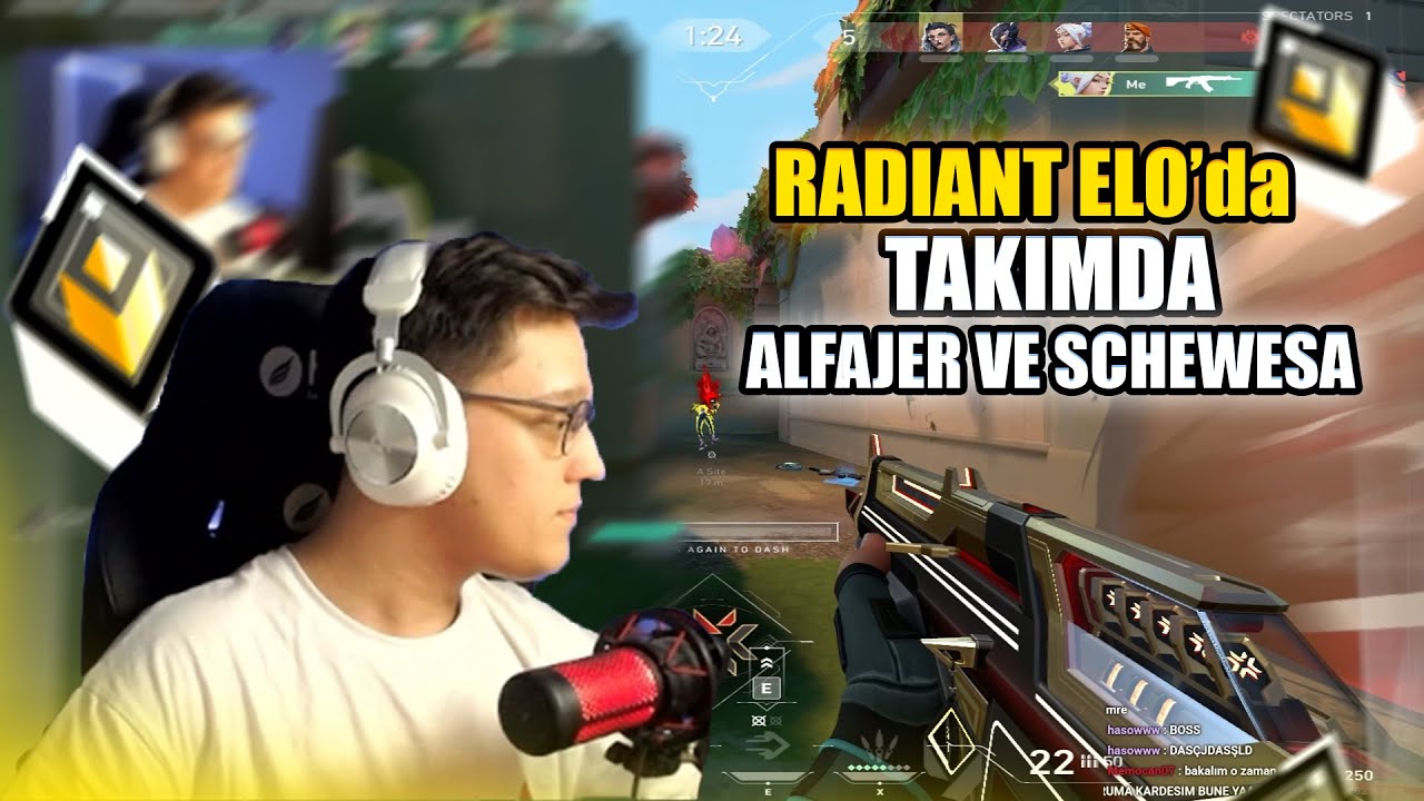 OVERDOSE RADIANT ELO'DA ALFAJER VE SCHEWESA İLE MAÇ ATIYOR (MVP) | Valorant