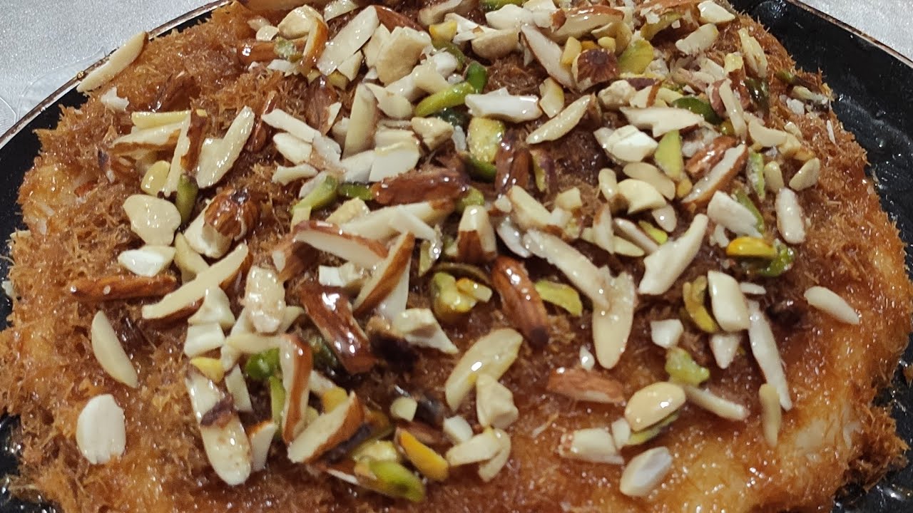 Kunafa Recipe|Without oven-How to make  kunafa in pan