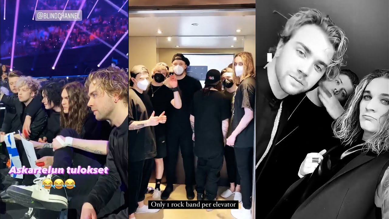 Blind Channel at Eurovision 2021 (IG stories)