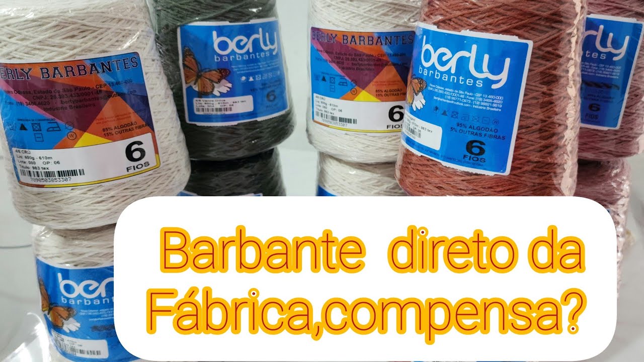 Minha primeira  compra  de barbante direto da fábrica. Será que compensou?