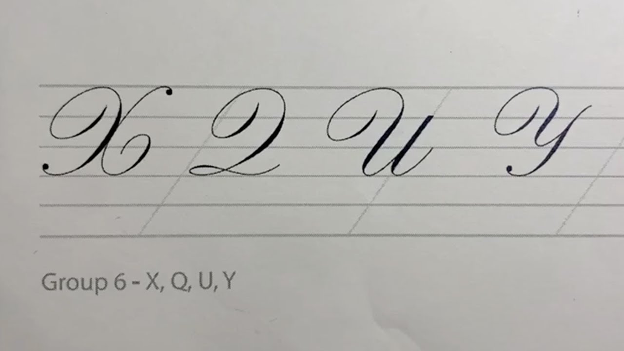 Engrosser's Script - Majuscules X, Q, U, Y - Calligraphy Demo (PART 1)