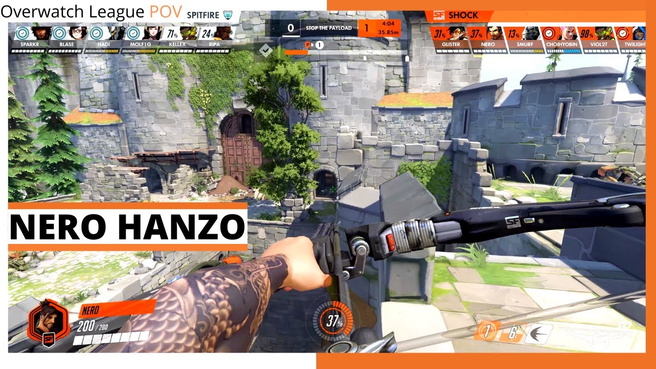 NERO HANZO POV | Shock vs Spitfire - Summer Showdown | OWL Season 2021 Week 11