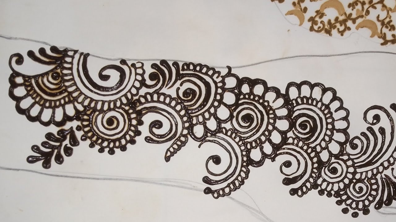 Beautiful Swirl Floral Mehndi Design 🌸 | Easy & Stylish Hand Mehndi Step by Step