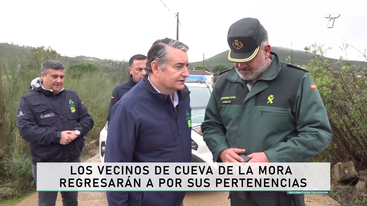 Los vecinos de Cueva de la Mora regresarán a por sus pertenencias