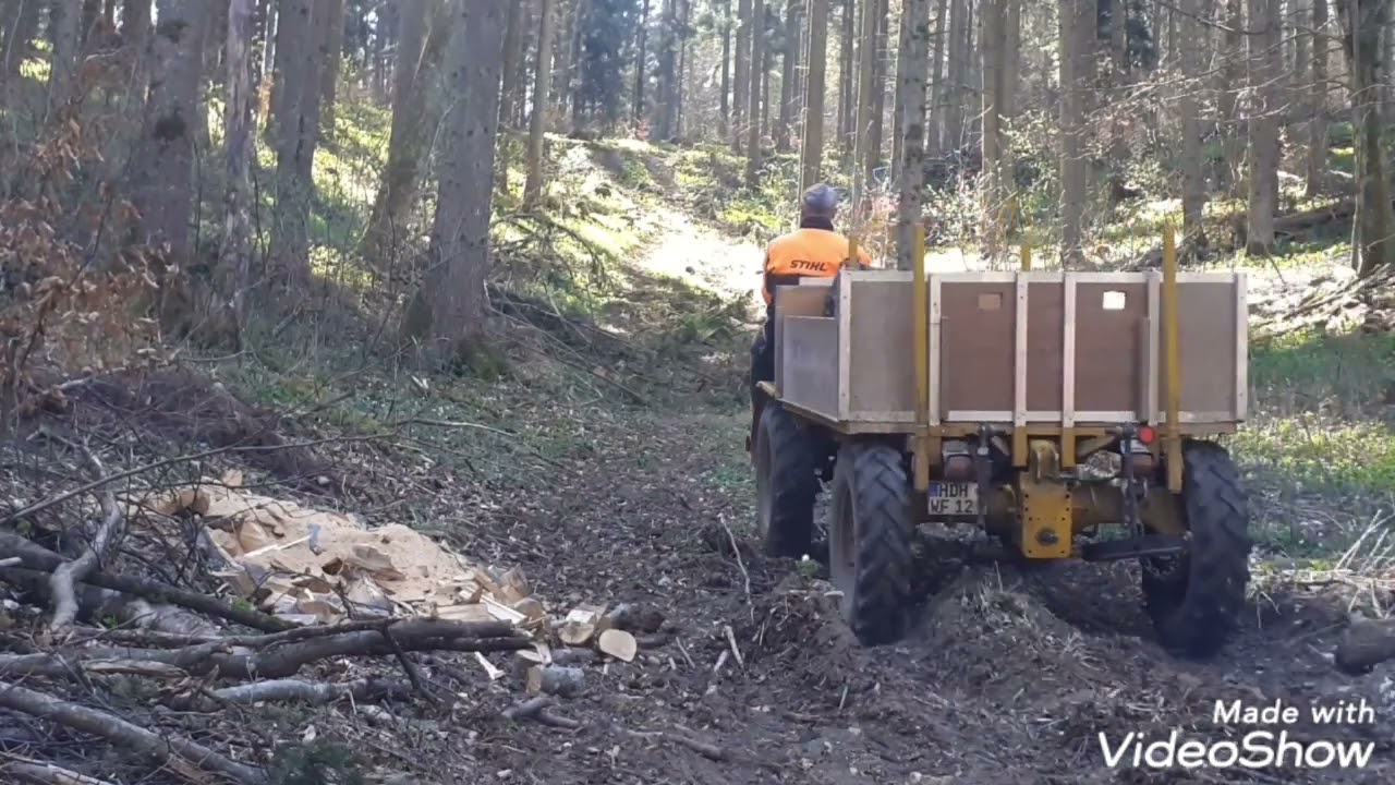 Merk Pullax, Waldarbeit am Osterdienstag