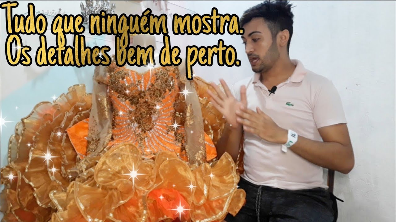 Detalhes do vestido de Rainha que eu fiz
