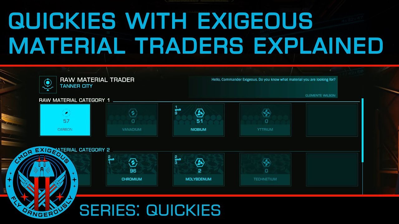 Quickies: Material Traders Explained