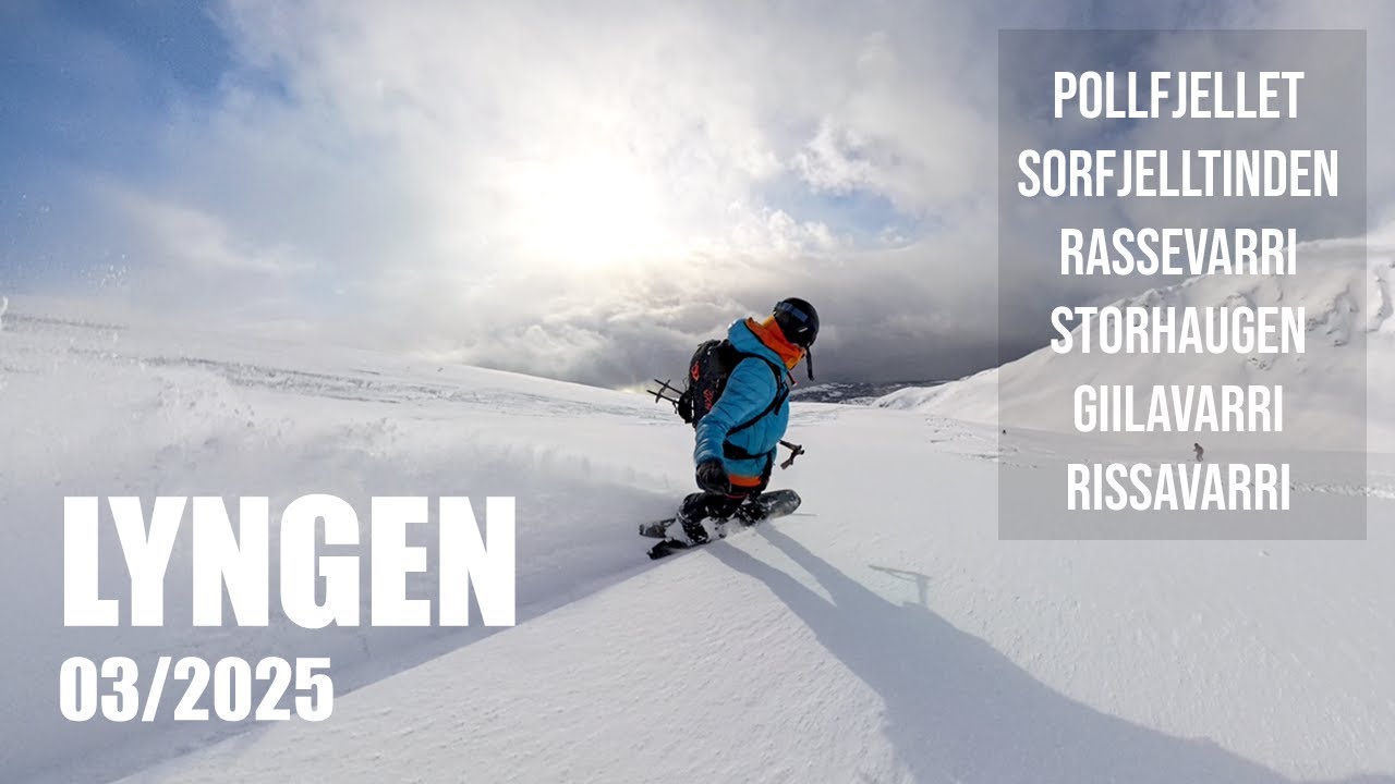 Runsasluminen vapaalaskureissu Lyngeniin 03/2025