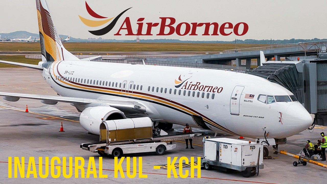 AirBorneo Goes Beyond East Malaysia! | The Inaugural Boeing 737 KUL-KCH Flight #BorneoForYou