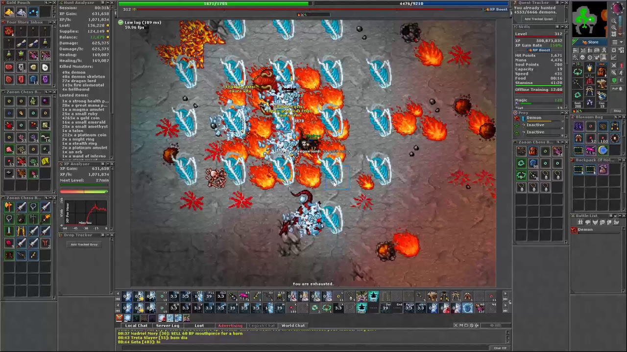 (TIBIA) [ED] 312 - Demon Task {Goroma Solo Hunt}